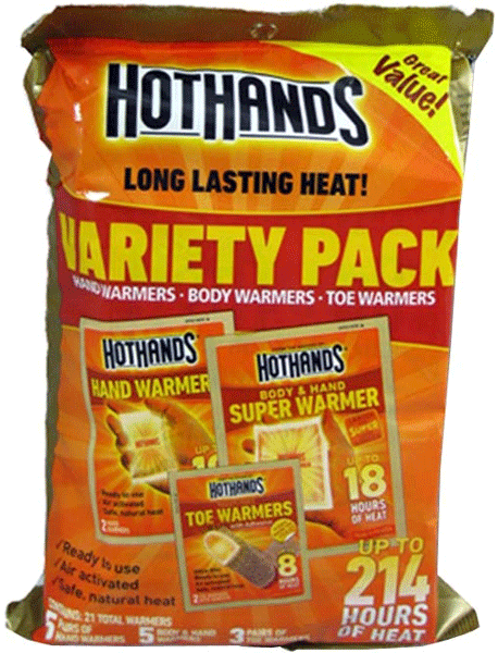 HOT HANDS VARIETY PACK 5HH,5SW,3TT