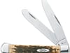 CASE TRAP 2BL 41/8" AMBER BONE SS