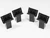 HME 4X4 STEEL BLIND POST BRACKT 4PK