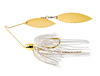 WE GLD DBL WIL SPINNERBAIT WHT GLD