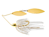WE GLD DBL WIL SPINNERBAIT WHT GLD