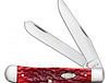 CASE TRAPPER 41/8" 2BL DK RED BONE