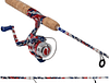 7' KRAZY AMERICANA SPINNING COMBO