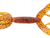 4" DOUBLE TL HULA GRUB FIRE CRAW