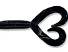 4" DOUBLE TAIL GRUB BLK/BLU FLK 20P