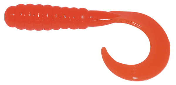 BB 2" CURL TAIL GRUB ORANGE 10 PK