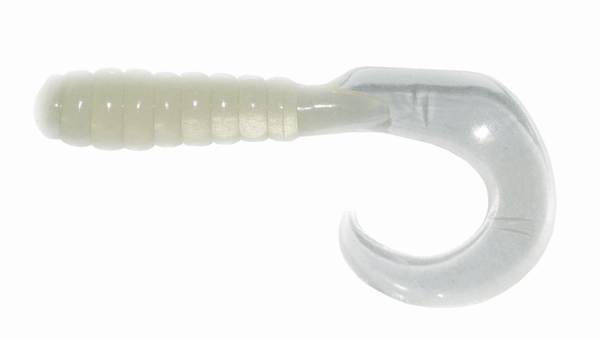 BB 2" CURL TAIL GRUB GLOW 10 PK