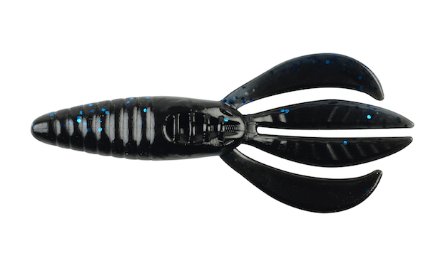 PWRBAIT PIT BOSS 4" BLACK-BLUE 8PK