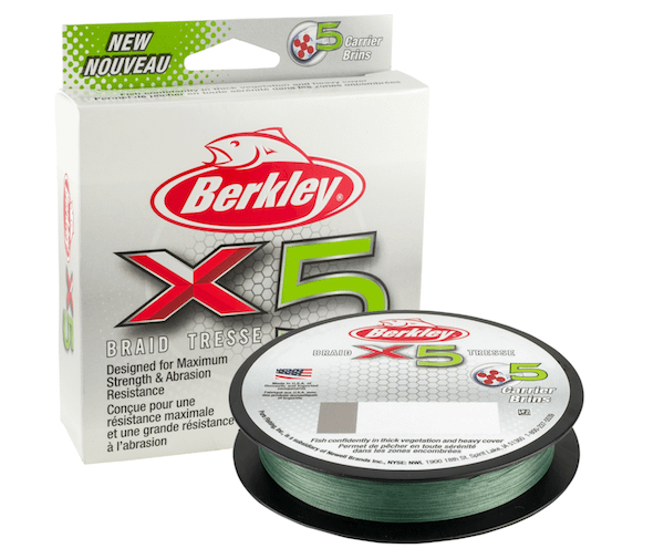 BERK X5 BRAID 165YD LO VIS GRN 8#