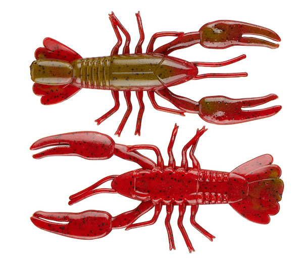 YUM NED CRAW 2"-GRN PMPKN/RD 8PK