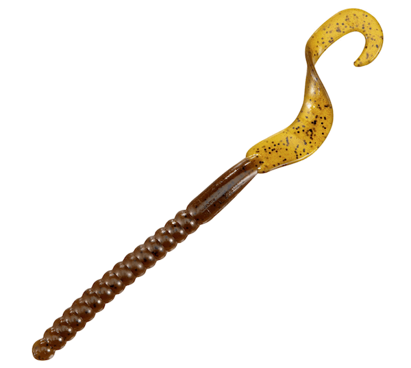 PWRBAIT WORMS 7" GRN PUMPKIN 13PK