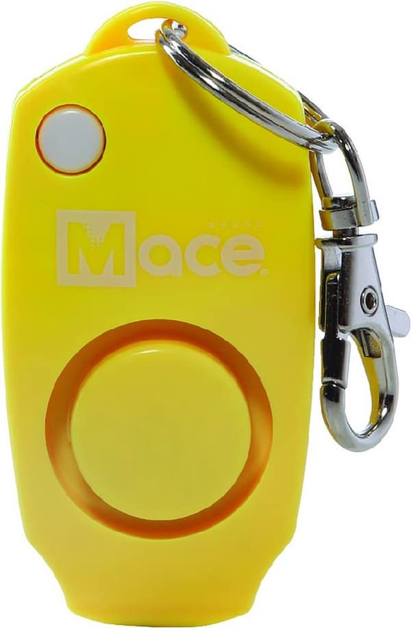MACE PERSONAL ALARM KEYCHAIN YELLOW